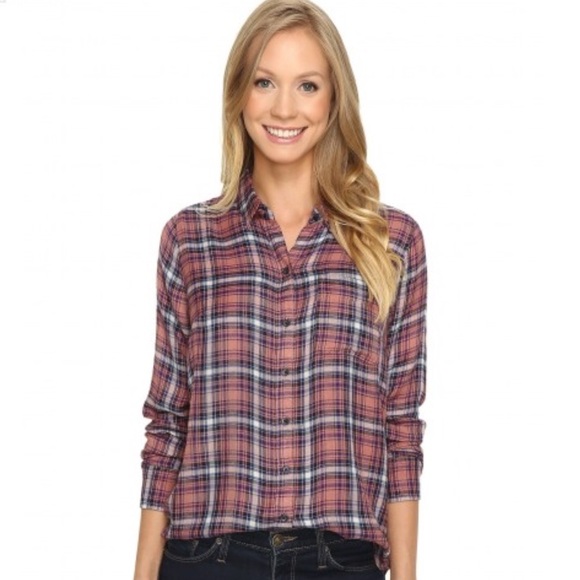 Lucky Brand Tops - 🥑5/$25 Lucky brand plaid button back top sz M